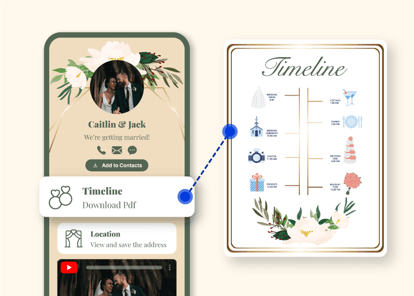Scheduling with QR codes for weddings