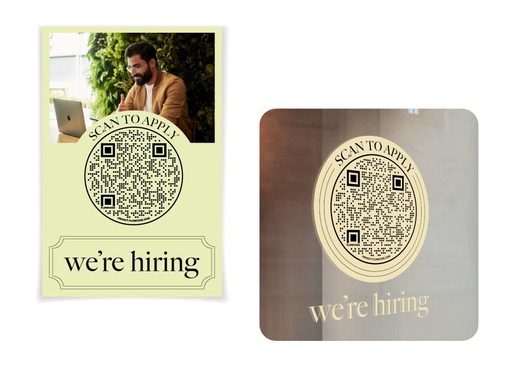 QR codes for hiring
